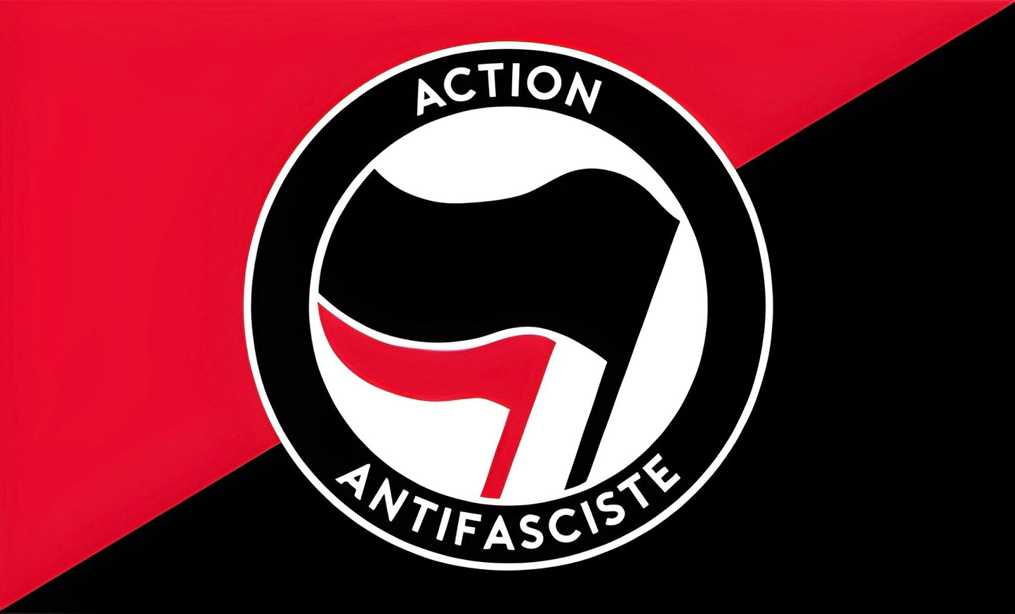 Drapeau " Action Antifasciste "