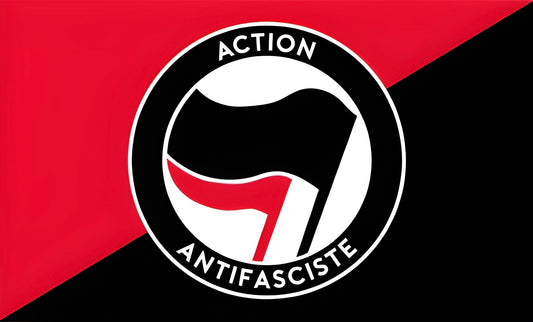 Drapeau " Action Antifasciste "